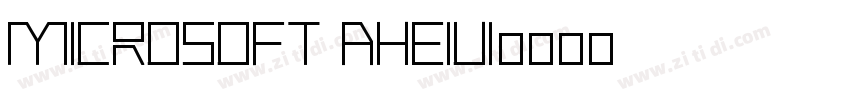 Microsoft aheiui字体转换